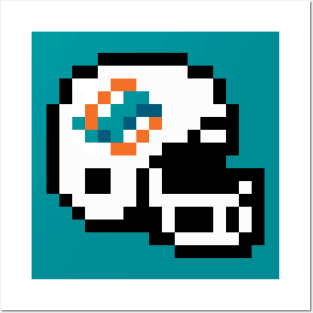 8-Bit Pixel Helmet - Miami Posters and Art